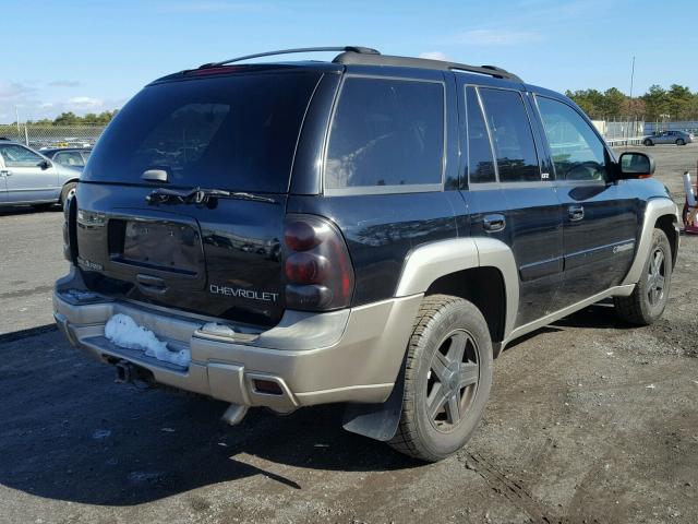 1GNDT13S722234839 - 2002 CHEVROLET TRAILBLAZE BLACK photo 4