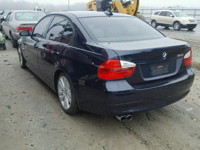 WBAVB17556NK41648 - 2006 BMW 325 I AUTO BLUE photo 3