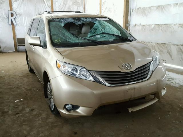 5TDYK3DC7BS116699 - 2011 TOYOTA SIENNA XLE GOLD photo 1