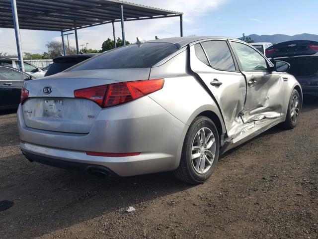 5XXGM4A76CG032542 - 2012 KIA OPTIMA LX SILVER photo 4