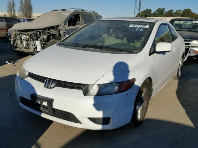 2HGFG128X7H518400 - 2007 HONDA CIVIC EX WHITE photo 2