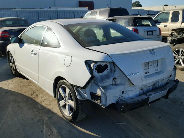 2HGFG128X7H518400 - 2007 HONDA CIVIC EX WHITE photo 3
