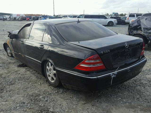 WDBNG75J2YA043657 - 2000 MERCEDES-BENZ S 500 BLACK photo 3