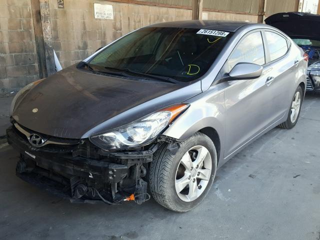 KMHDH4AEXCU308944 - 2012 HYUNDAI ELANTRA GL SILVER photo 2