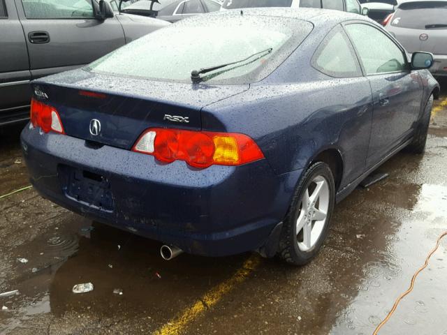 JH4DC53834S018394 - 2004 ACURA RSX BLUE photo 4