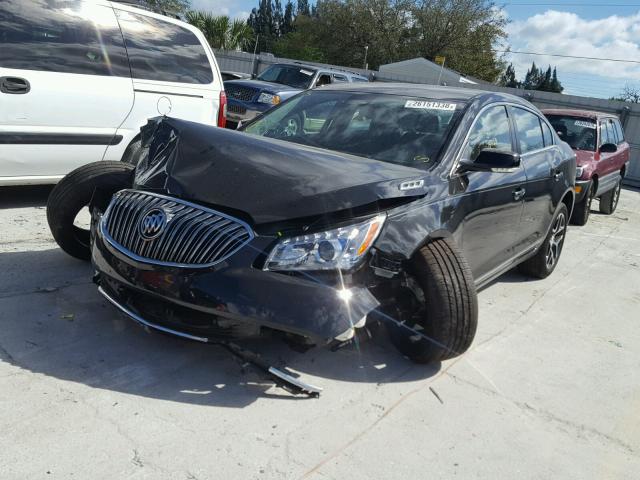 1G4G45G3XGF186925 - 2016 BUICK LACROSSE S BLACK photo 2