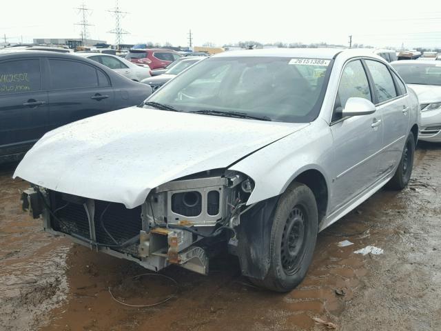 2G1WA5EK2A1129239 - 2010 CHEVROLET IMPALA LS SILVER photo 2