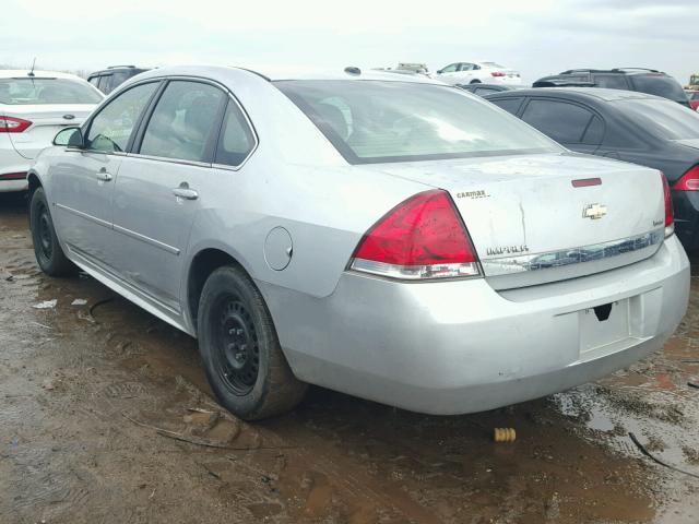 2G1WA5EK2A1129239 - 2010 CHEVROLET IMPALA LS SILVER photo 3