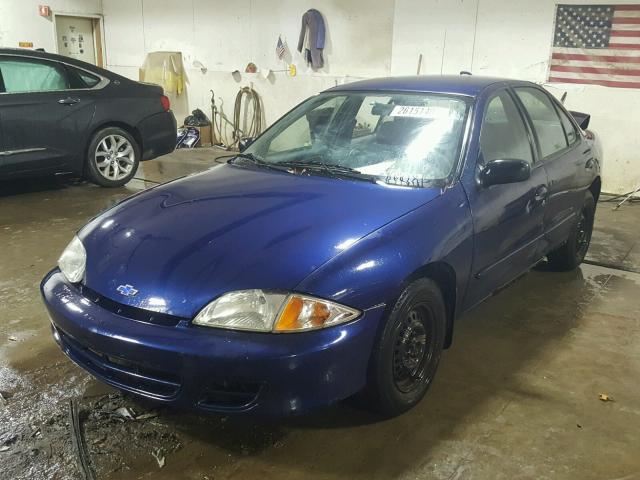 1G1JC524927261879 - 2002 CHEVROLET CAVALIER B BLUE photo 2