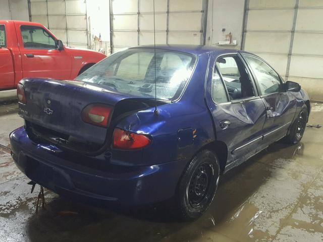 1G1JC524927261879 - 2002 CHEVROLET CAVALIER B BLUE photo 4