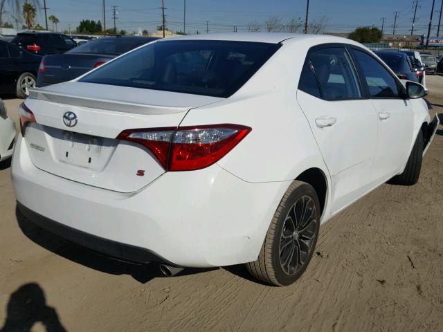 2T1BURHEXGC634305 - 2016 TOYOTA COROLLA L WHITE photo 4