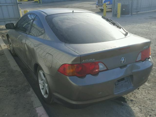 JH4DC54883C010802 - 2003 ACURA RSX GRAY photo 3