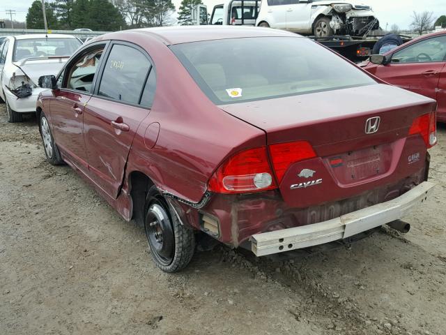 1HGFA16886L030656 - 2006 HONDA CIVIC EX RED photo 3