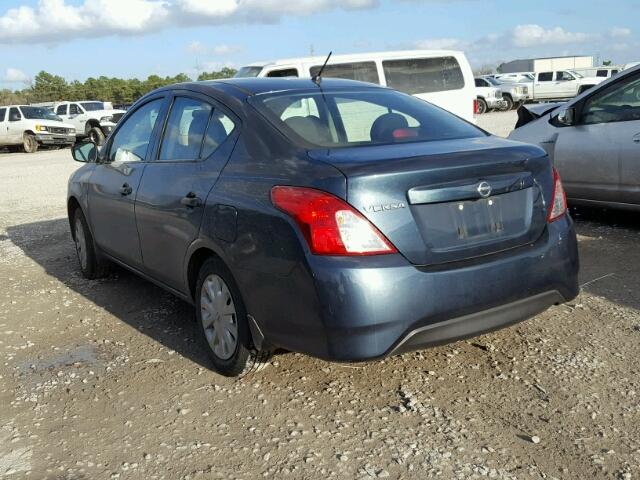 3N1CN7AP3GL840146 - 2016 NISSAN VERSA S BLUE photo 3