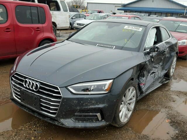 WAUPNAF5XJA003862 - 2018 AUDI A5 PREMIUM GRAY photo 2