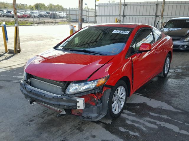 2HGFG3B8XCH558417 - 2012 HONDA CIVIC EX RED photo 2