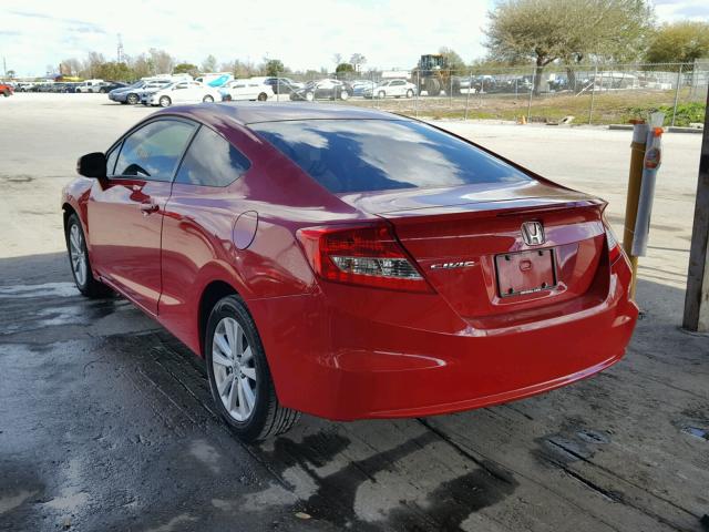 2HGFG3B8XCH558417 - 2012 HONDA CIVIC EX წითელი ფოტო 3