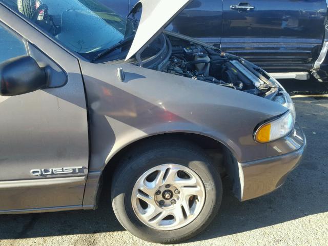 4N2DN11W8TD845880 - 1996 NISSAN QUEST XE BROWN photo 9