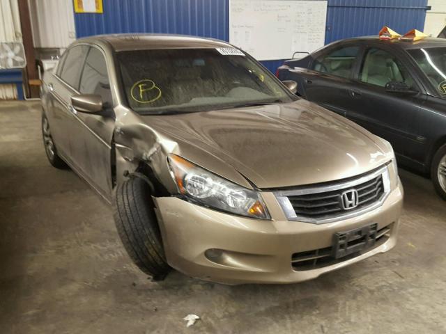 1HGCP36808A023535 - 2008 HONDA ACCORD EXL GOLD photo 1