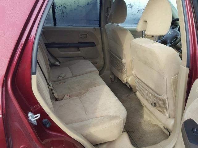 JHLRD78836C011096 - 2006 HONDA CR-V EX RED photo 6