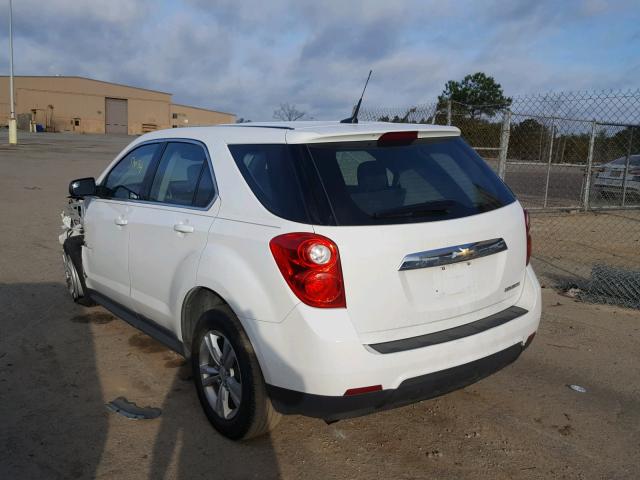 1GNALBEK7DZ116242 - 2013 CHEVROLET EQUINOX LS WHITE photo 3