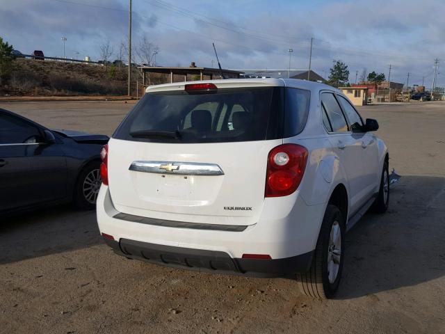 1GNALBEK7DZ116242 - 2013 CHEVROLET EQUINOX LS WHITE photo 4