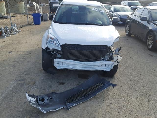 1GNALBEK7DZ116242 - 2013 CHEVROLET EQUINOX LS WHITE photo 9