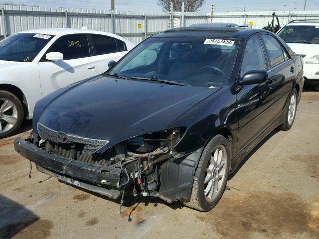 4T1BE32K04U346196 - 2004 TOYOTA CAMRY LE BLACK photo 2