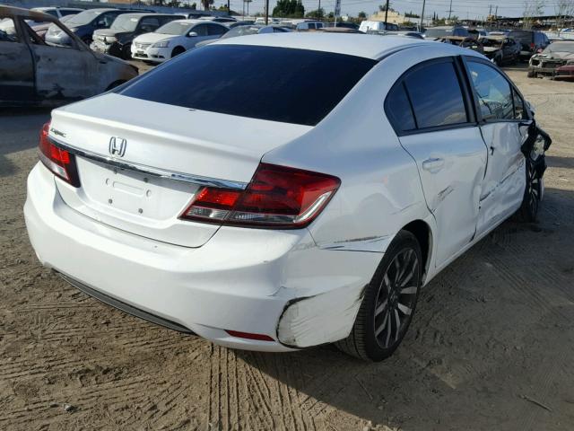 19XFB2F90FE240350 - 2015 HONDA CIVIC EXL WHITE photo 4