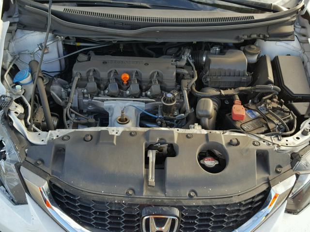 19XFB2F90FE240350 - 2015 HONDA CIVIC EXL WHITE photo 7