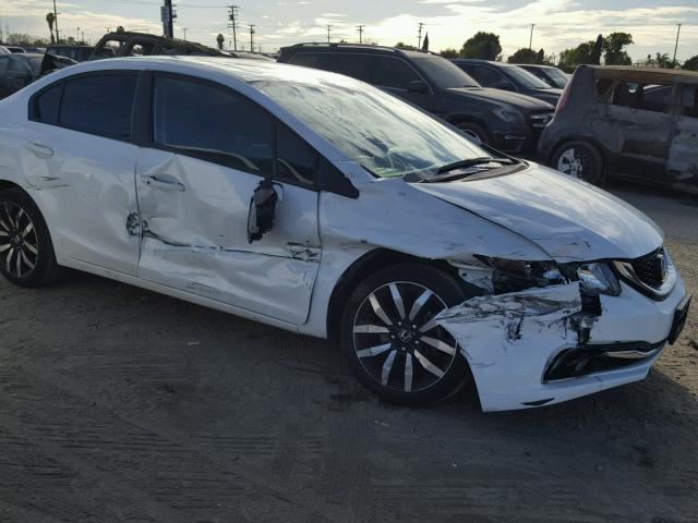 19XFB2F90FE240350 - 2015 HONDA CIVIC EXL WHITE photo 9