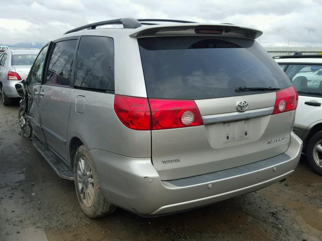 5TDBK22C98S016549 - 2008 TOYOTA SIENNA XLE SILVER photo 3