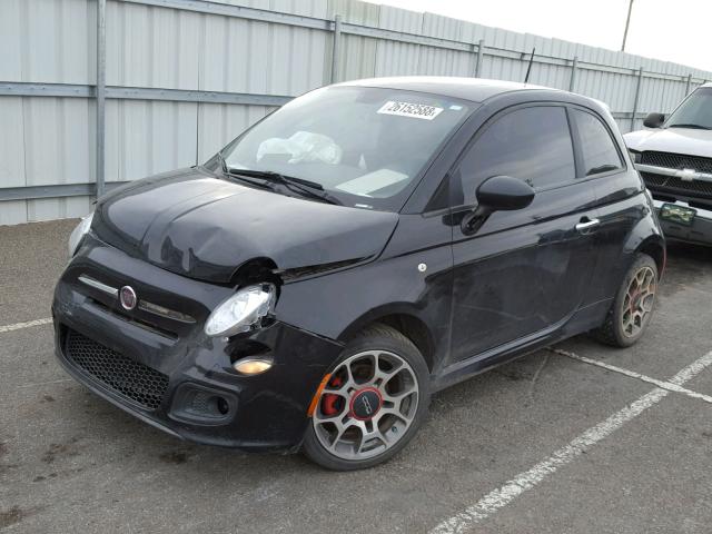 3C3CFFBR1DT531697 - 2013 FIAT 500 SPORT BLACK photo 2