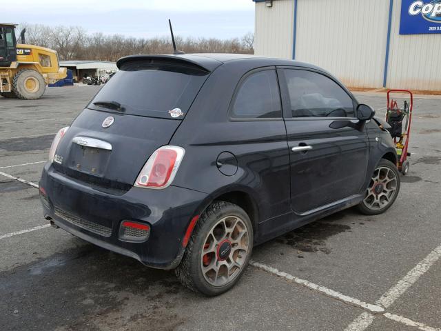 3C3CFFBR1DT531697 - 2013 FIAT 500 SPORT BLACK photo 4