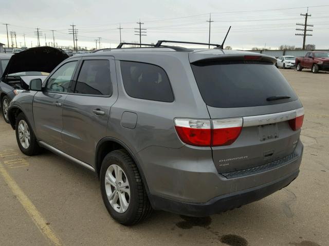 1D4RE4GG2BC742665 - 2011 DODGE DURANGO CR GRAY photo 3