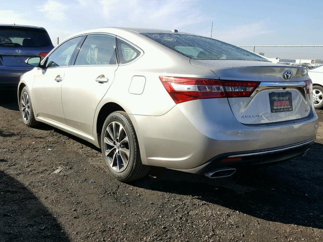 4T1BK1EB9GU225731 - 2016 TOYOTA AVALON XLE GRAY photo 3