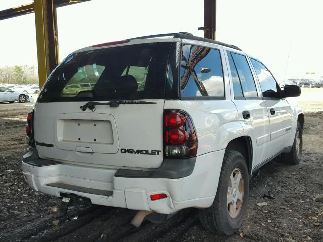 1GNDS13S222391973 - 2002 CHEVROLET TRAILBLAZE WHITE photo 4