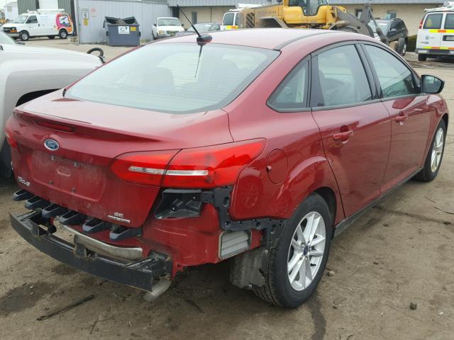 1FADP3F26FL298879 - 2015 FORD FOCUS SE RED photo 4