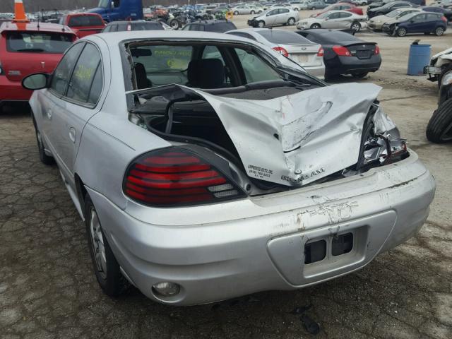 1G2NF52E33C125169 - 2003 PONTIAC GRAND AM S GRAY photo 3