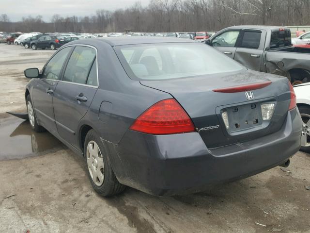 1HGCM56457A227375 - 2007 HONDA ACCORD LX GRAY photo 3