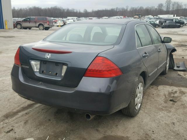 1HGCM56457A227375 - 2007 HONDA ACCORD LX GRAY photo 4