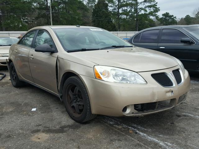1G2ZG57B684172193 - 2008 PONTIAC G6 BASE GOLD photo 1