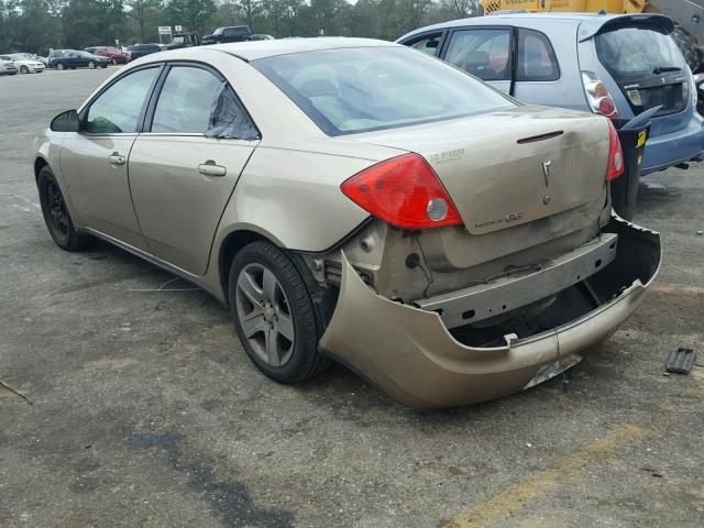 1G2ZG57B684172193 - 2008 PONTIAC G6 BASE GOLD photo 3