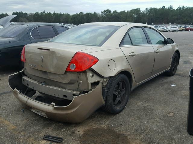 1G2ZG57B684172193 - 2008 PONTIAC G6 BASE GOLD photo 4