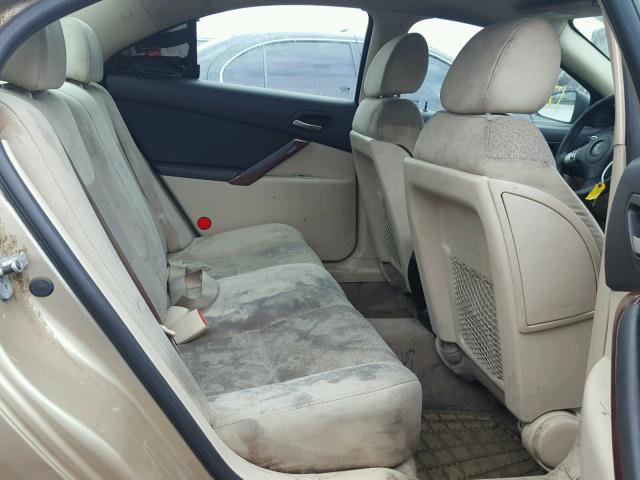 1G2ZG57B684172193 - 2008 PONTIAC G6 BASE GOLD photo 6