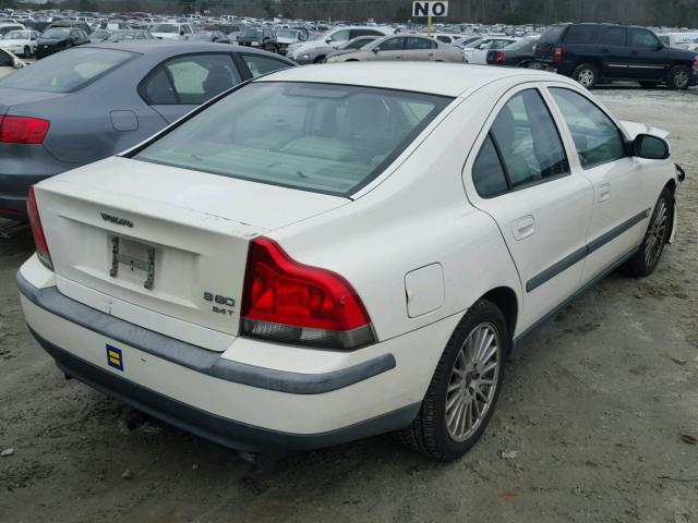 YV1RS58D612012420 - 2001 VOLVO S60 2.4T WHITE photo 4