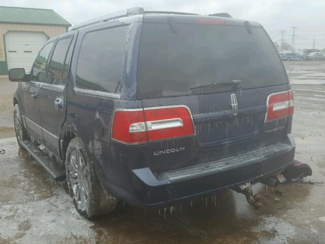 5LMFU27508LJ07273 - 2008 LINCOLN NAVIGATOR BLUE photo 3