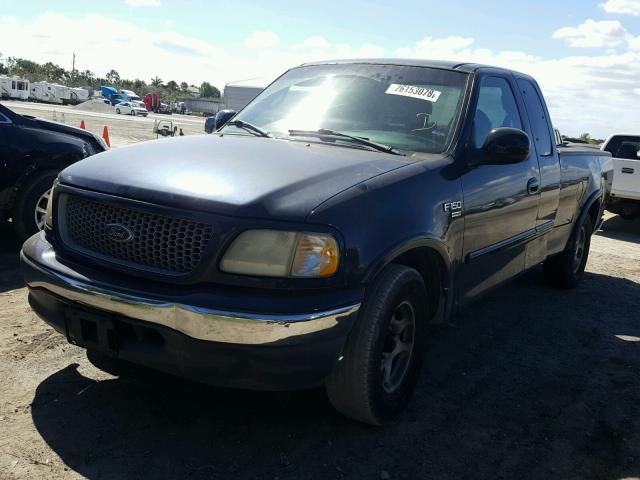 1FTRX17W9XNB53735 - 1999 FORD F150 BLUE photo 2