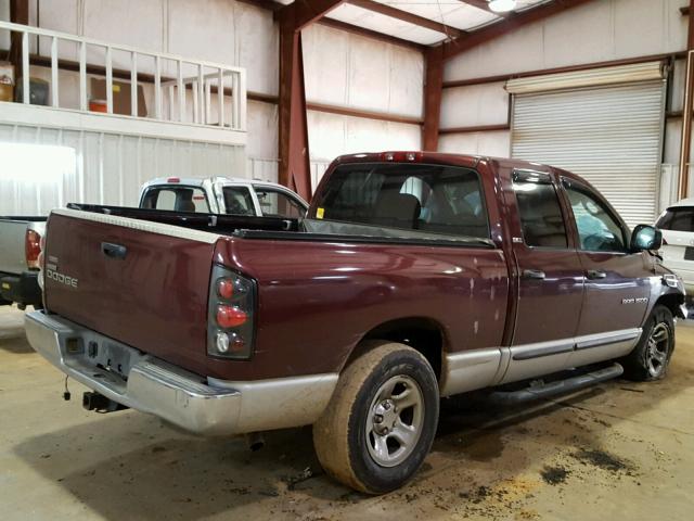 1D7HA18Z02S565144 - 2002 DODGE RAM 1500 MAROON photo 4