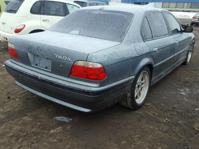 WBAGH83411DP34075 - 2001 BMW 740 IL GREEN photo 4